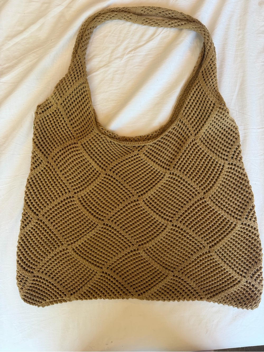 Amazon Woven Tote Bag in Brown